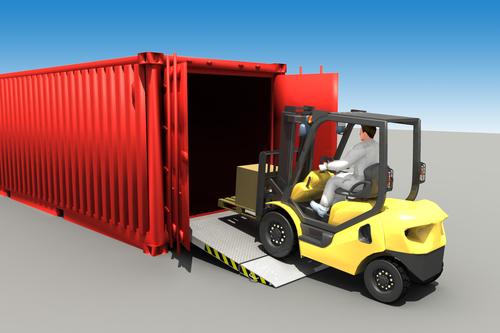 Xe nang cho thue - Cách lựa chọn xe nâng làm việc trong container thế nào tốt nhất.
